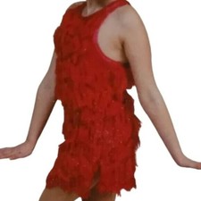 Tap, Jazz, Musical Theatre, Revolution Dance Costume, Red Medium Child