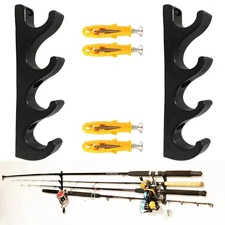 Pmsanzay Horizontal Rod Rack for Fishing Rod Wall Rack Storage Fishing Rod Ho...