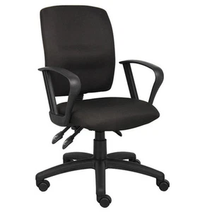 Boss Chaise de travail en tissu multi-fonctions W/Loop Arms