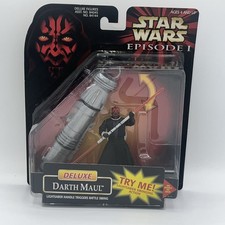 Star Wars Episode 1 Deluxe Darth Maul w/lightsaber handle 3.75