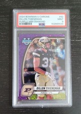 PSA 9 2024 Bowman U Chrome Dillon Thieneman /375 Purple mini diamond Purdue #62 