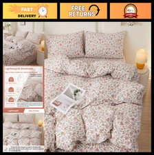 Boho Floral Comforter Set Twin XL - Soft 100 Cotton Bedding, 2 Pillowcases, Chi