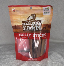 Natural Farm 6" Bully Sticks Beef Dog Chews, Adult All Breeds, 6 oz