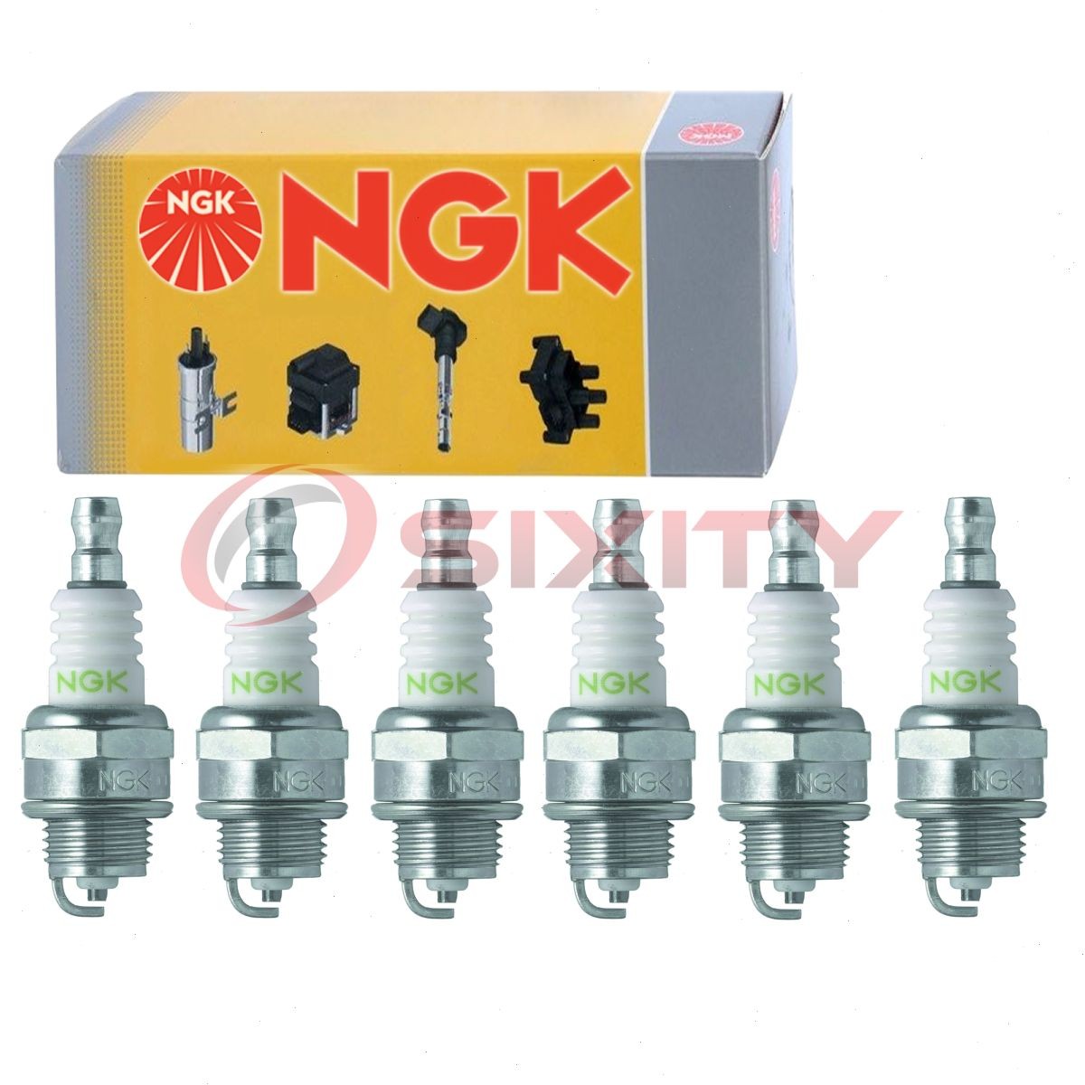 6 pc NGK 6763 BPMR8Y BLYB Pro-V Spark Plugs for WSR4F W24MPR-U RCJ6Y L8RTF uw