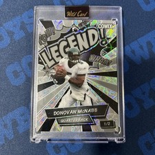 Wild Card Comix Legend! Donovan McNabb 1/2 🔥2025 Football Trading Card