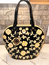 1390. Valentino satchel with Swarkowski Crystal embellishment