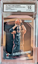 2024-25 Panini Prizm Black Alonzo Mourning #284Gem Mint 10