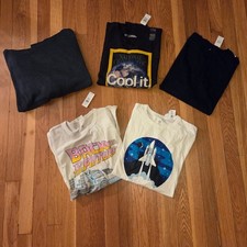 NWT Bundle Gap Kids Graphic Long Sleeve T-Shirts, Hoodie Bundle Sz XL 14-16