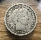 1909-D Barber Dime - Actual Coin Shown - Free Shipping & Tracking INV#601