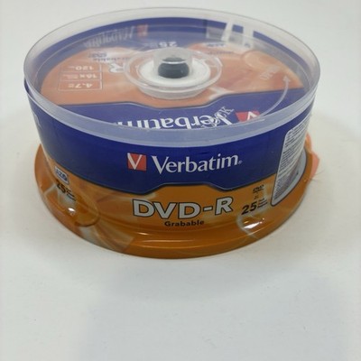 Verbatim DVD-R 4.7GB 16x | 25 Disc Spindle | New Sealed