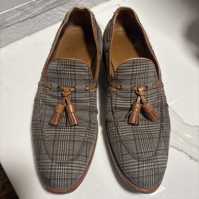 Taft Sported Leather Tassels plaid  London  Handcrafted Spain Men 39 US 6.5 -7 