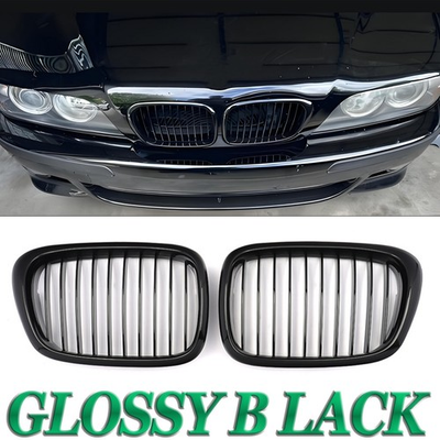 #ad For 1995 2004 BMW E39 M5 528i 530i 540i Front Kidney Grill Grille Gloss Black $25.68