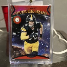 2024 Panini Certified - Certified Stars T.J. Watt #19 Red Mirror /99