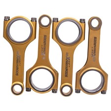 4x Titanized Connecting Rods For Mazda 3 MK3 MK4 CX-3 CX-4 CX-5 2.0L 6.0945"