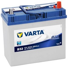 ASIA Autobatterie 12V 45Ah Varta B32 Starterbatterie Pluspol rechts 545156033