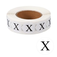Inventory Label Sticker, 800 Pcs 0.75Inch Self-Adhesive Letter x , 1 Roll