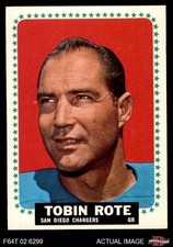 1964 Topps #171 Tobin Rote Chargers SHORT-PRINT Rice 5 - EX