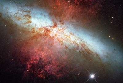 Supernova M82 Poster Exploding Star Galaxy Wall Art