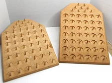 VTG 1979 Wood Thread Spool Holder Set 2 each holds 51/ 102 Thread Spool Holder