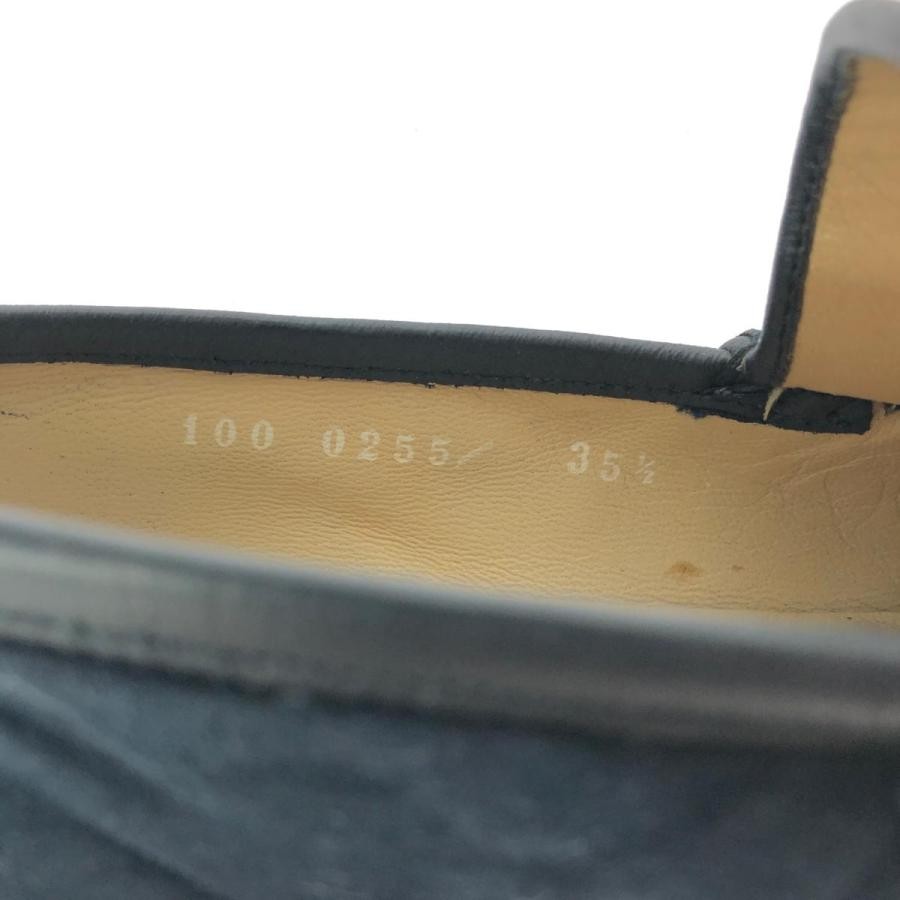 GUCCI Women's Loafers Horsebit Suede Navy Size:35.5/JP:22.5 135297K Authentic thumbnail 6