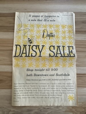 Vintage June 25 1959 Dayton's Daisy Sale Minneapolis Star Newspaper 6 Page Ad