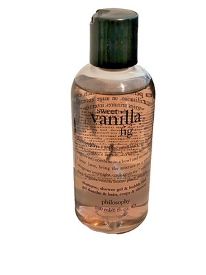 Philosophy Sweet Vanilla Fig Shampoo, Shower Gel & Bubble Bath 6 oz SEALED