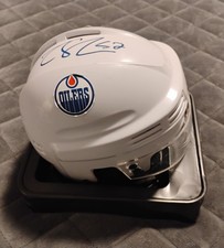Connor McDavid Edmonton Oilers Autographed MINI Helmet EARLY SIGNATURE With COA