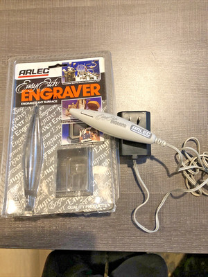 Etch Engraver Arlec Easy Engrave Wood, Metal  Plastic Light Ergonomic Grey
