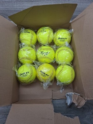 Dudley Composite 4E-068Y Hycon Thunder ZN Softballs Lot of 9 Brand New