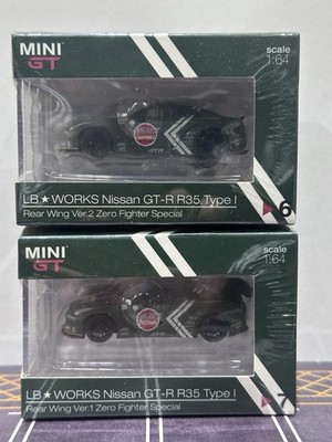 Mini GT 1/64 LB Works Nissan GT-R R35 Type 1 Zero Fighter Special Set 6 & 7 RHD