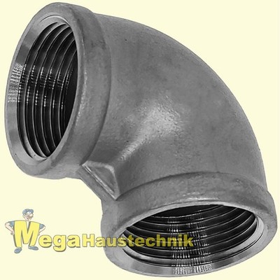 Edelstahl Gewinde Fitting Winkel 90° Grad mit Innengewinde IG Fittinge Bogen V4A
