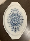Vintage Pyrex Blue Doily 945C 13” Oval Lid Only - SUPER FAST SHIPPING