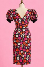 AUTHENTIC VINTAGE 1980s MORTON MYLES COCKTAIL DRESS WOMENS SIZE 12