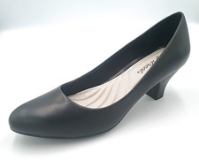 Easy Street Fabulous Round Cone Black Heel Pumps Women's Size 8.5 M NEW w/ Box
