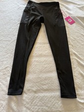 BLACK JUICY COUTURE SPORT ANTHRACITE LEGGINGS BLING BUTT NWT S