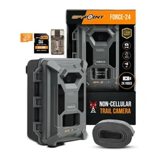 Spypoint Force-24MP Non-Cellular Trail Camera 2k Video Bundle with Accessories