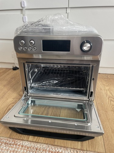Hysapientia� 24L Air Fryer Oven with Rotisserie Large XXL Digital Knob 1800W 10
