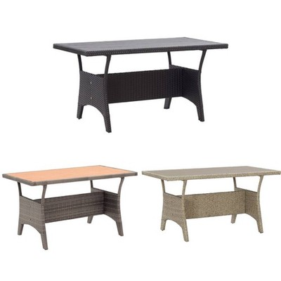 Gartentisch Esstisch Beistelltisch Balkontisch Terrassentisch Poly Rattan vidaXL