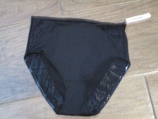 SOMA VANISHING TUMMY WITH LACE MODERN BRIEF PANTIES IN BLACKN SIZE LARGE