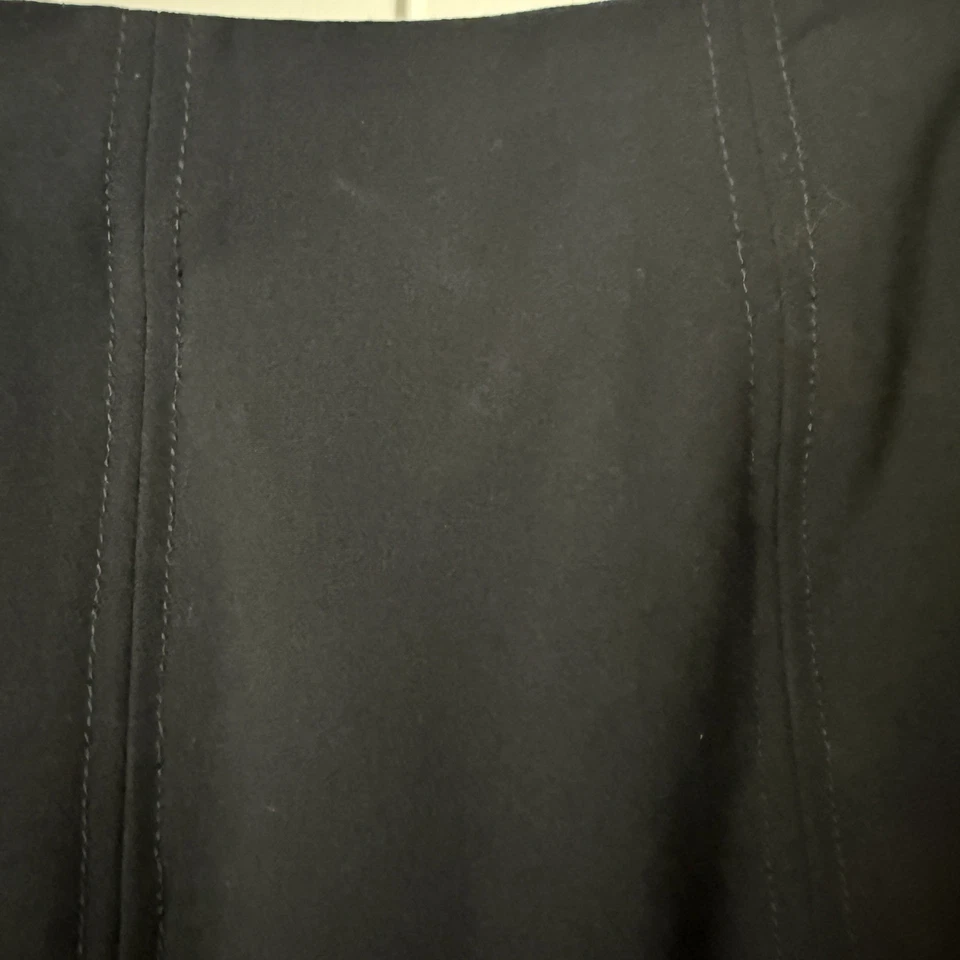 Falda Larry Levine Para Mujer 10 Negra Cremallera Elastizada Paneles Modesta Midi Foto 4 de 4