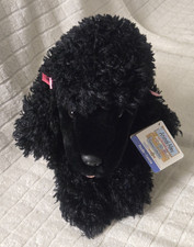 Animal Alley Black French Poodle Plush Pink Bow Toys R Us Exclusive Vintage Dog