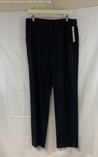 Higgins Women's Black Pinstripe Straight Leg Trousers Vintage 90s NWT Size 8
