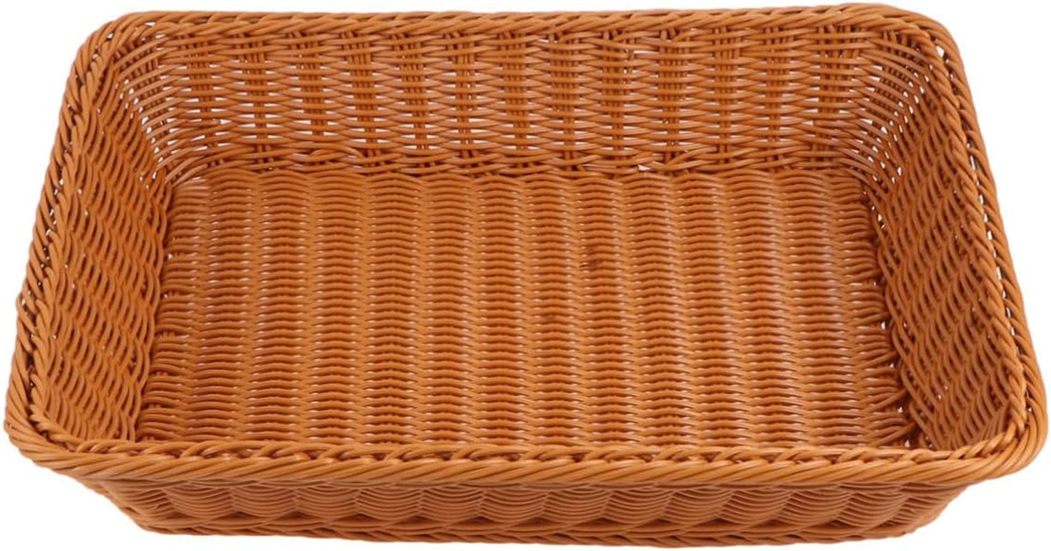 Cestino in Rattan Simulato Contenitore per Snack E Frutta Organizer Da Tavolo pe