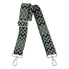 Purse Straps Replacement Crossbody with Silver Buckle, Cyan