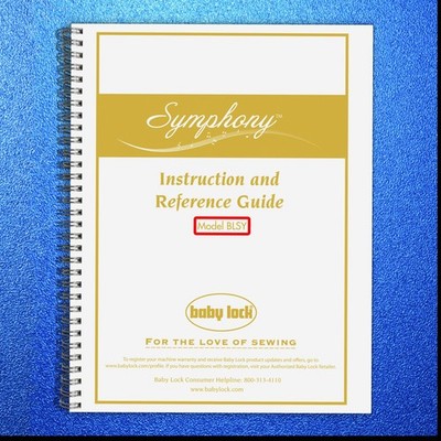 BABY LOCK Symphony BLSY Sewing Machine Instruction Manual, COIL SECURED - JACKET