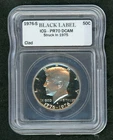 1976-S Black Label Kennedy Bicentennial Half Dollar ICG-PR70 DCAM