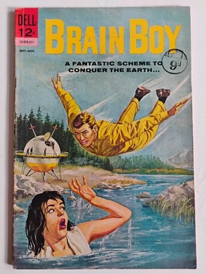 Brain Boy #6 (1963) Rare Vintage Dell Comics Silver Age Sci-Fi VG Final Issue