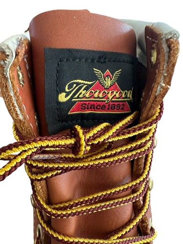 Neu mit Etikett Thorogood Damenstiefel 8 hergestellt in den USA 8" Mokassinnaht Keilabsatz American Heritage Work - Bild 8 von 11