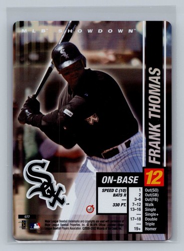 2002 MLB Showdown Trading Deadline Frank Thomas #077 FOIL Chicago White Sox