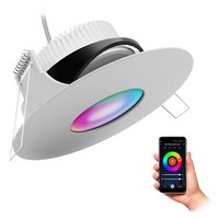 Yoku Einbauleuchte Schwenkbar IP65 Rund Weiß Mit Wlan Rgb Led Modul 5W Dimmbar